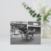 Japanse Rickshaw Briefkaart (Staand voorkant)