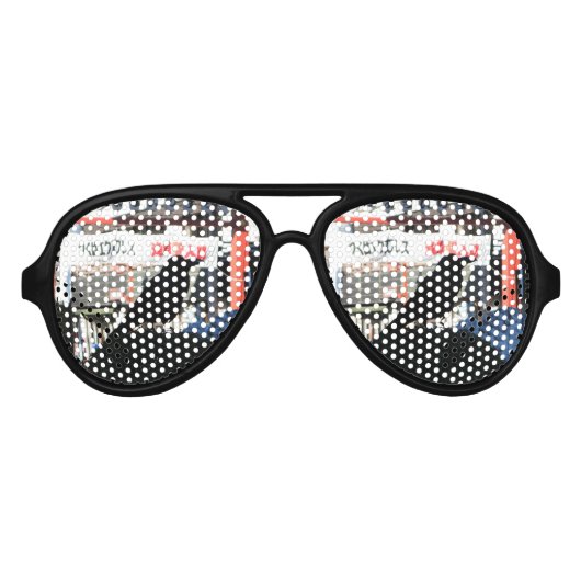 Japanse rijm aviator zonnebril (Voorkant)
