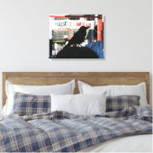 Japanse rijm canvas afdruk (Insitu (Slaapkamer))