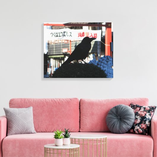 Japanse rijm canvas afdruk (Insitu (Woonkamer))