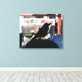 Japanse rijm canvas afdruk (Insitu (Houten vloer))