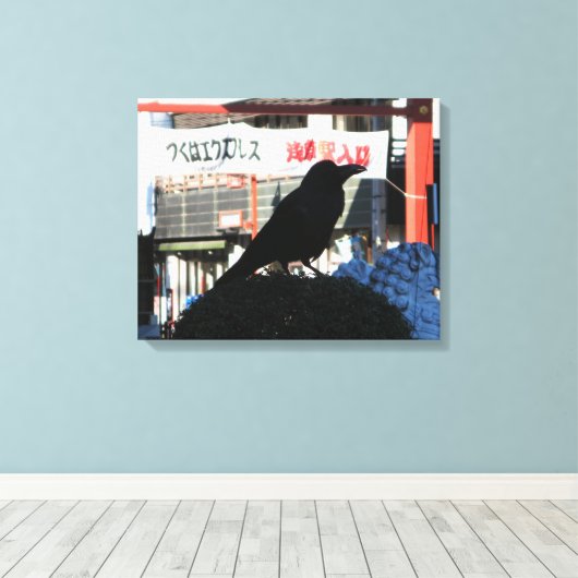 Japanse rijm canvas afdruk (Insitu (Houten vloer))