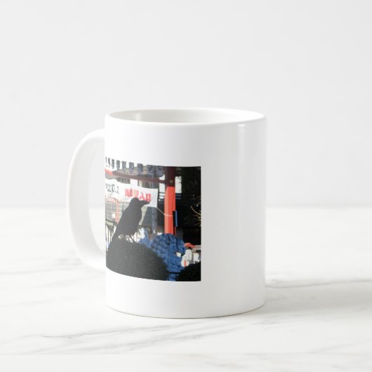 Japanse rijm koffiemok (Voorkant links)