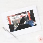 Japanse rijm rechthoekige sticker (Envelop)