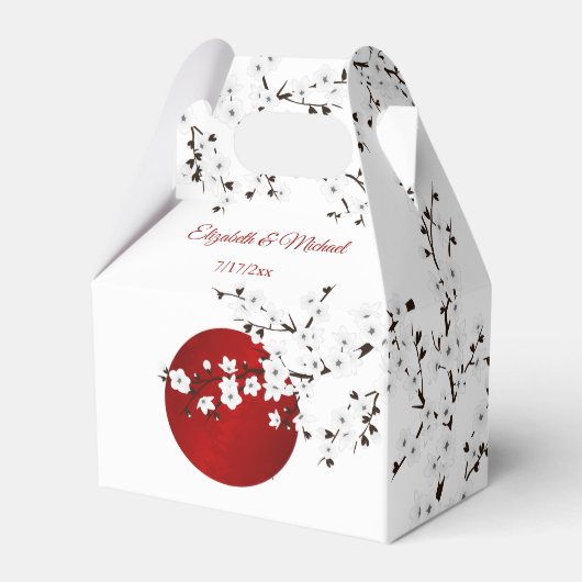Japanse rijnzon Dank je huwelijk Bedankdoosjes (Voorkant Zijde)