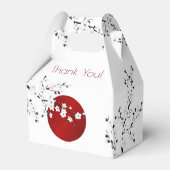 Japanse rijzende zon Dank je verjaardag Bedankdoosjes (Achterkant)