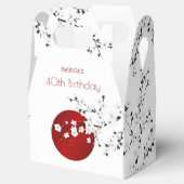 Japanse rijzende zon Dank je verjaardag Bedankdoosjes (Geopend)