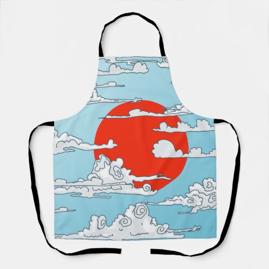 Japanse rijzende zon schort (Voorkant)