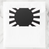 Japanse rijzende zon vlag rechthoekige sticker (Tas)
