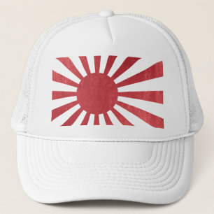 Japanse rijzende zonvlag (licht verstoord) trucker pet