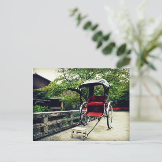 Japanse riksja briefkaart (Staand voorkant)