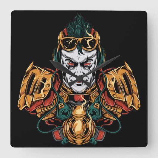 Japanse robot vierkante klok (Voorkant)