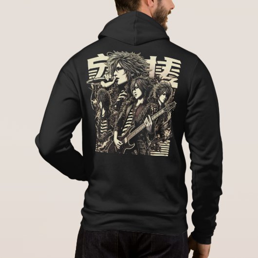 Japanse Rockband Hoodie (Achterkant)