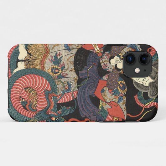  Japanse rode draak Case-Mate iPhone Case (Achterkant (horizontaal))