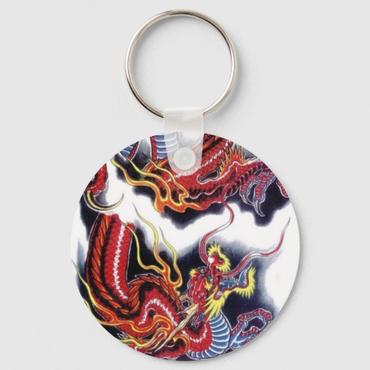 Japanse rode draak sleutelhanger (Voorkant)