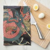  Japanse rode draak Theedoek (Quarter Fold)