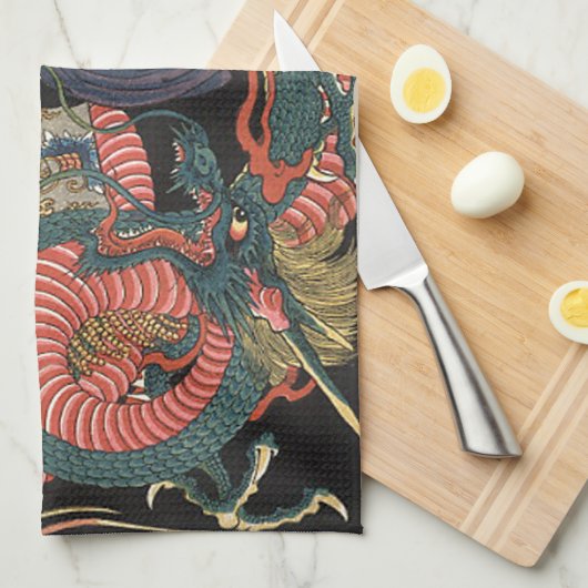 Japanse rode draak Theedoek (Quarter Fold)