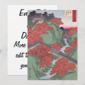 Japanse rode esdoorn kaart (Voorkant / Achterkant)