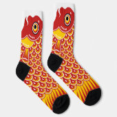 Japanse Rode Koinobori Carp Streamer Sokken (Rechts)