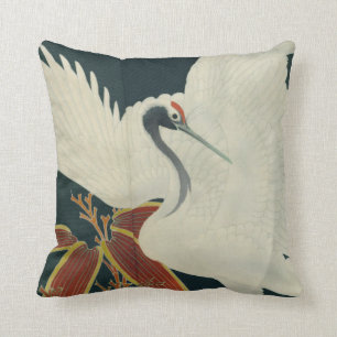 Japanse rode kraan  Kunst Kussen