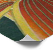 Japanse rode kraan  Kunst Poster (Hoek)