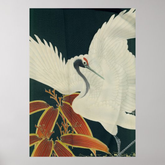 Japanse rode kraan  Kunst Poster (Voorkant)