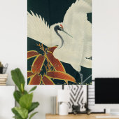 Japanse rode kraan  Kunst Poster (Thuiskantoor)