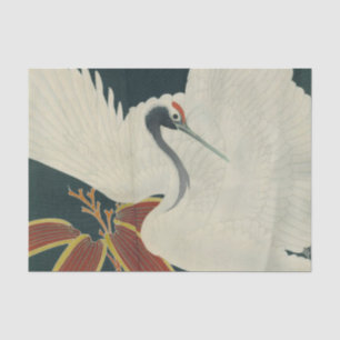 Japanse rode kraan  Kunst Tissuepapier