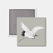 Japanse rode kraan magneet (Voorkant / Achterkant)