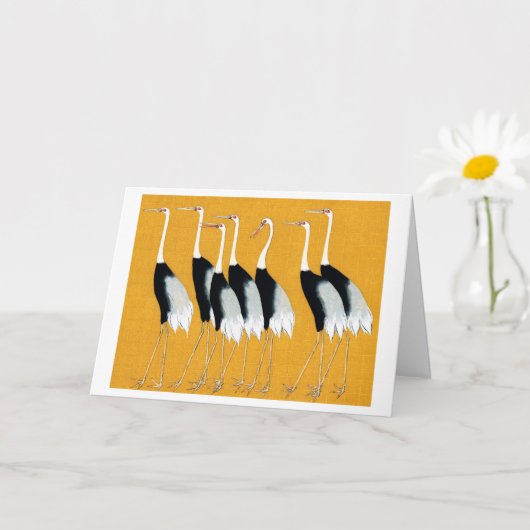 Japanse rode kraan - Ogata Korin -  Kaart (Kleine Plant)