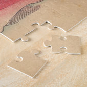 Japanse  rode kunstvis legpuzzel (Zijkant)