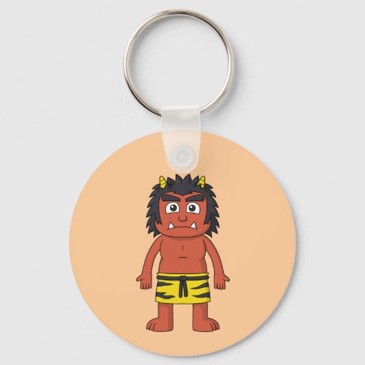Japanse rode oni's: coole yokai sleutelhanger (Voorkant)