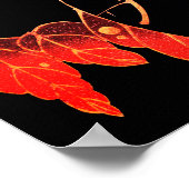 Japanse rode papegaai op boomtak door Ito Jakuchu Poster (Hoek)