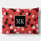 Japanse Rode Sakurabloes Monogram Beginletters Etui (Voorkant)