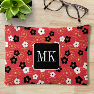 Japanse Rode Sakurabloes Monogram Beginletters Etui