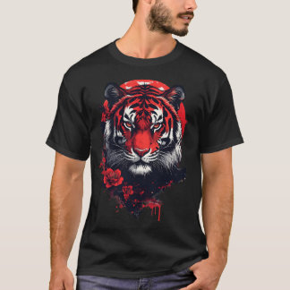 Japanse Rode Tijger – Woeste Geest T-shirt
