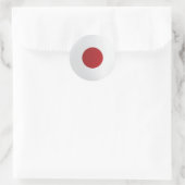 Japanse ronde pictogramvlag ronde sticker (Tas)