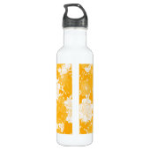 Japanse roodbloem. waterfles  (Achterkant)