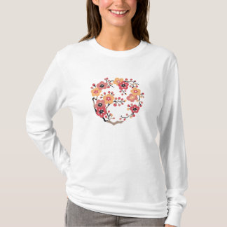 Japanse roodbloesems t-shirt