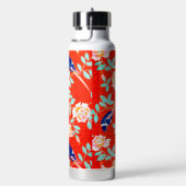 Japanse Roos Bloem Ontwerp Waterfles (Rechts)