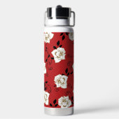 Japanse Roos Bloem Ontwerp Waterfles (Achterkant)