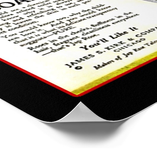 Japanse Roos Zeep Adverteren Poster (Hoek)