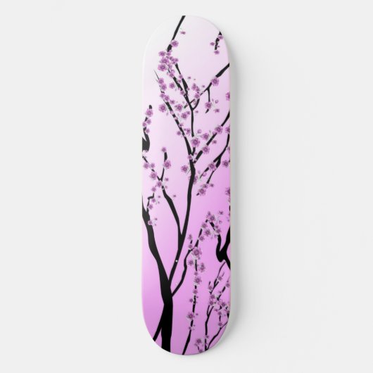 Japanse roze kersenbloesem persoonlijk skateboard (Voorkant)