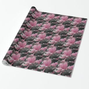 Japanse roze Saucer Magnolia Cadeaupapier