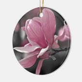 Japanse roze Saucer Magnolia Keramisch Ornament (Links)