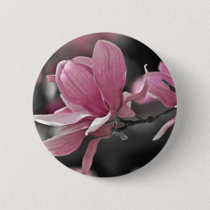Japanse roze Saucer Magnolia Ronde Button 5,7 Cm
