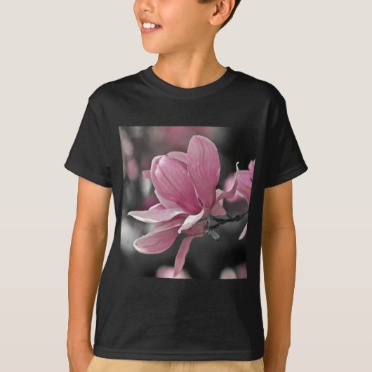 Japanse roze Saucer Magnolia T-shirt (Voorkant)