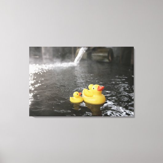 Japanse Rubber Duckies Canvas Afdruk (Voorkant)