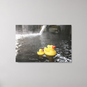 Japanse Rubber Duckies Canvas Afdruk
