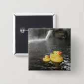 Japanse Rubber Duckies Vierkante Button 5,1 Cm (Voorkant /achterkant)